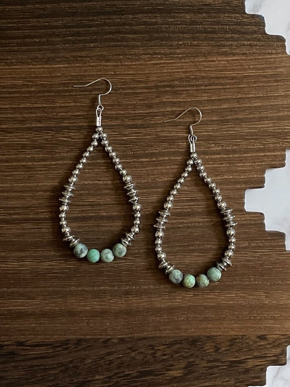 Handmade Sagebrush Prairie 7mm Western Pearl Earrings